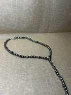 Hematite “Y” Necklace