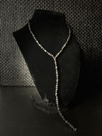 Hematite “Y” Necklace